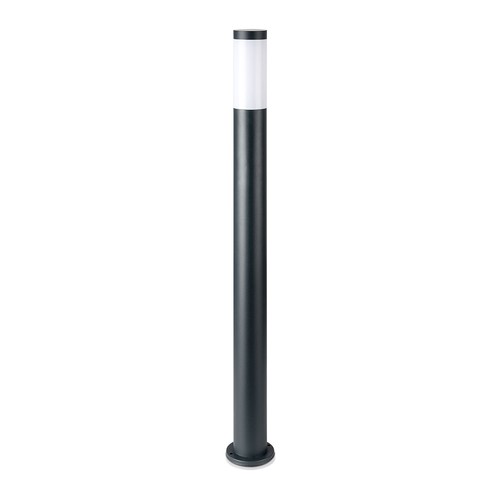 V-Tac Lampe de jardin grise, inoxydable - 110 cm, IP44 extérieur, douille E27, sans source lumineuse