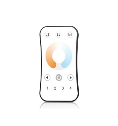 Télécommande LEDlife rWave touch CCT - 4 zones, batterie incluse, avec support