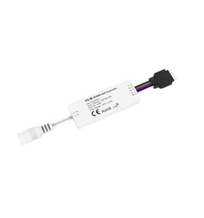 Contrôleur LEDlife rWave mini RGB+WW - 12V (72W), 24V (144W), avec prise DC