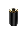 Spot en saillie GU10 - Noir/Or, rond, aluminium, Ø8x14cm, sans source lumineuse