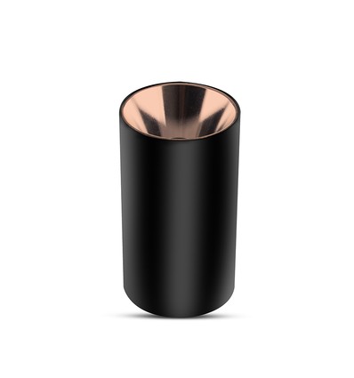 Spot en saillie GU10, rond - Noir et or rose, aluminium, max 35W, sans source lumineuse