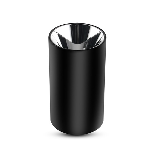 Spot en saillie GU10 - Rond, noir + chrome, IP20 intérieur, sans source lumineuse