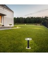 Borne de jardin 9W avec abat-jour - IP54, gris foncé, 3000K, source lumineuse incl.