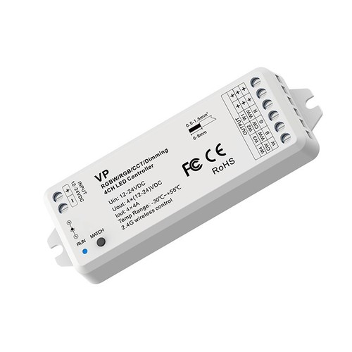 Contrôleur de bande LED LEDlife rWave RGB+WW - 12V (72W), 24V (144W)