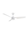Ventilateur de plafond 65W - Blanc avec télécommande RF, 3 pales blanches, moteur AC (52 pouces)