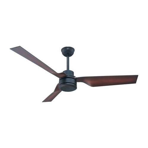 Ventilateur de plafond 65W - bronze avec télécommande RF, 3 pales brunes, moteur AC (52 pouces)