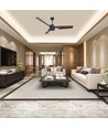 Ventilateur de plafond 65W - bronze avec télécommande RF, 3 pales brunes, moteur AC (52 pouces)