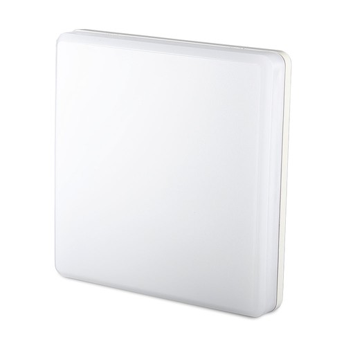 Plafonnier LED 25W, Samsung LED chip - 300x300mm, IP44, IK08, bord blanc, 3000K