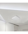 Plafonnier LED 25W, Samsung LED chip - 300x300mm, IP44, IK08, bord blanc, 3000K