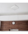 Plafonnier LED 25W, Samsung LED chip - 300x300mm, IP44, IK08, bord blanc, 3000K