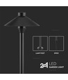 Spot de jardin LED 7W avec piquet / support - Samsung LED chip, IP65, noir, lampe de jardin 2-en-1