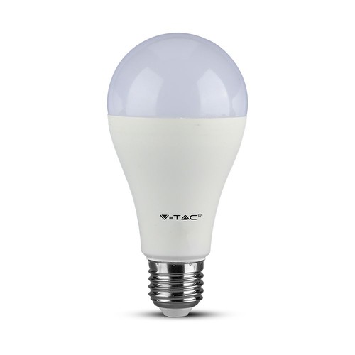 Ampoule LED E27 17W dimmable - A65, Samsung LED chip, 1521lm, 6400K, plastique blanc
