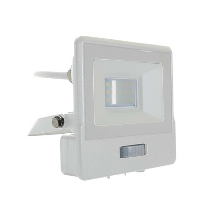 Projecteur LED 10W avec détecteur - Blanc, puce LED Samsung