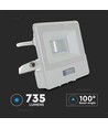 Projecteur LED 10W avec détecteur - Blanc, puce LED Samsung