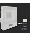 Projecteur LED 20W avec détecteur, puce Samsung LED - 4000K, blanc, IP65, détecteur PIR, extérieur