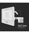 Projecteur LED 30W avec détecteur - Samsung LED chip, IP65, 4000K, câble 1m, extérieur