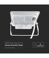 Projecteur 50W - Capteur PIR, puce Samsung, câble 1m, 4000K, boîtier blanc, lampe de travail