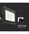 Projecteur LED 20W - Puce Samsung, Connexion Directe, 4000K, Boîtier Noir