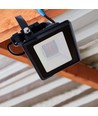 Projecteur LED 20W - puce Samsung, connexion directe, 6500K, boîtier noir