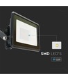 Projecteur LED 20W - puce Samsung, connexion directe, 6500K, boîtier noir