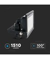 Projecteur LED 20W - puce Samsung, connexion directe, 6500K, boîtier noir