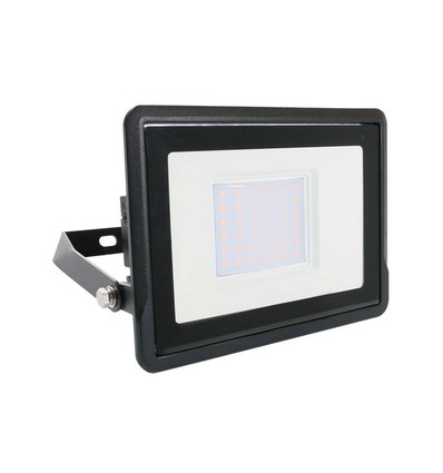 Projecteur LED 30W, Samsung LED chip - IP65, blanc froid, noir, boîte de jonction intégrée, extérieur