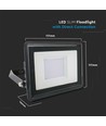 Projecteur LED 30W, Samsung LED chip - IP65, blanc froid, noir, boîte de jonction intégrée, extérieur