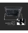 Projecteur LED 30W, Samsung LED chip - IP65, blanc froid, noir, boîte de jonction intégrée, extérieur