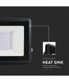 Projecteur LED 30W, Samsung LED chip - IP65, blanc froid, noir, boîte de jonction intégrée, extérieur
