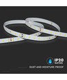 5m 4W/m LED strip, 200lm/W, RA90 - 24V, IP20, 4000K, 90 LED par mètre