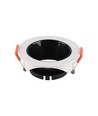 Lampe GU10 - cadre rond blanc, réflecteur noir