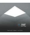 Dalle LED 60x60, 45W - Puce LED Samsung, 5 ans de garantie, bord blanc