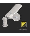 Lampadaire LED 150W avec Samsung chip et capteur - 135lm/W, IP65, 4000K, gris, angle réglable