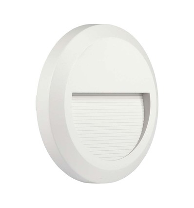 Spot LED rond 2W pour escaliers - Blanc, 3000K, IP65, intérieur et extérieur