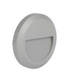 Borne LED / éclairage d'escalier 2W Ø15cm - Rond, gris, IP65, 3000K, source lumineuse incl.