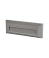 Spot LED rectangulaire 3W pour escaliers - IP65, gris, 3000K, encastrable au mur