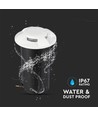 Spot LED encastrable sol / escalier 1W, 12V - IP67, 3000K, Ø60mm, noir, trou : Ø4,3cm