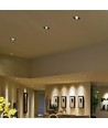 Dalle LED encastrable 20W Ø16cm avec puce LED Samsung - 1780lm, 3000K, noir, perçage : Ø15 cm, garantie 5 ans