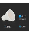 Spot LED GU10 4,5W - Plastique lisse, Puce Samsung, 6500K, 110°