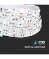 Ruban LED 5m 8W/m RGB+3000K - 12V, IP20, 60 LED par mètre
