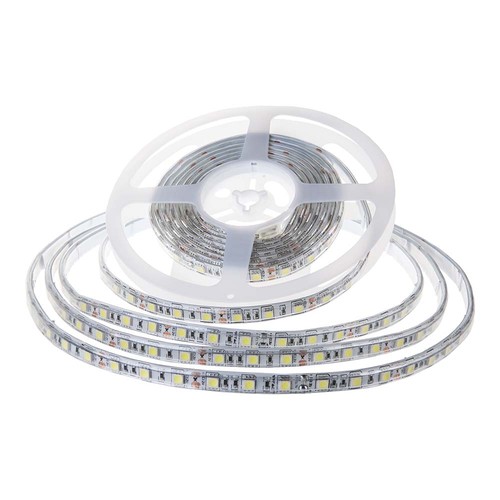 Ruban LED 5m 8W/m étanche - 24V, IP65, 120 LED par mètre, 6500K