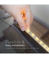 Ruban LED 5m 8W/m étanche - 24V, IP65, 120 LED par mètre, 6500K