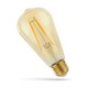 Ampoule LED E27 5W - ST58, filament, verre ambré, extra chaud