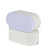 Applique murale ovale 6W - IP65, blanc, orientable, source lumineuse incluse