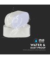 Applique murale ovale 6W - IP65, blanc, orientable, source lumineuse incluse