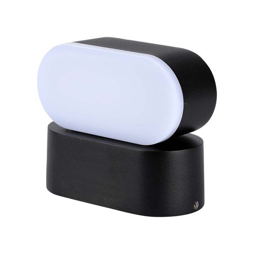 Applique murale LED 5W - IP65, noir, 110x54x97mm, source lumineuse incluse