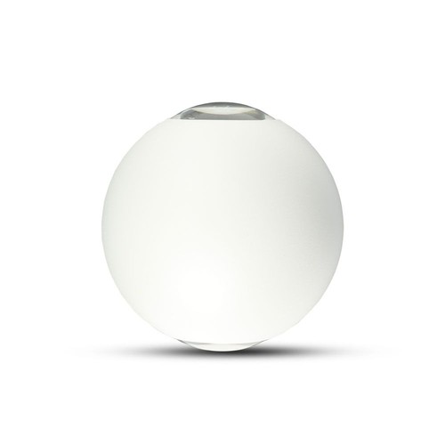 Applique murale LED 4W blanc - IP65, 4000K, ronde, extérieur/intérieur, source lumineuse incluse