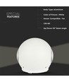 Applique murale LED 4W blanc - IP65, 4000K, ronde, extérieur/intérieur, source lumineuse incluse
