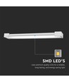 Applique murale LED rectangulaire 18W - rotative 360°, 4000K, IP44, 60cm, source lumineuse incluse