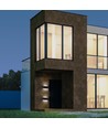 Applique murale LED 7W, noir - IP65, 3000K, double faisceau, extérieur